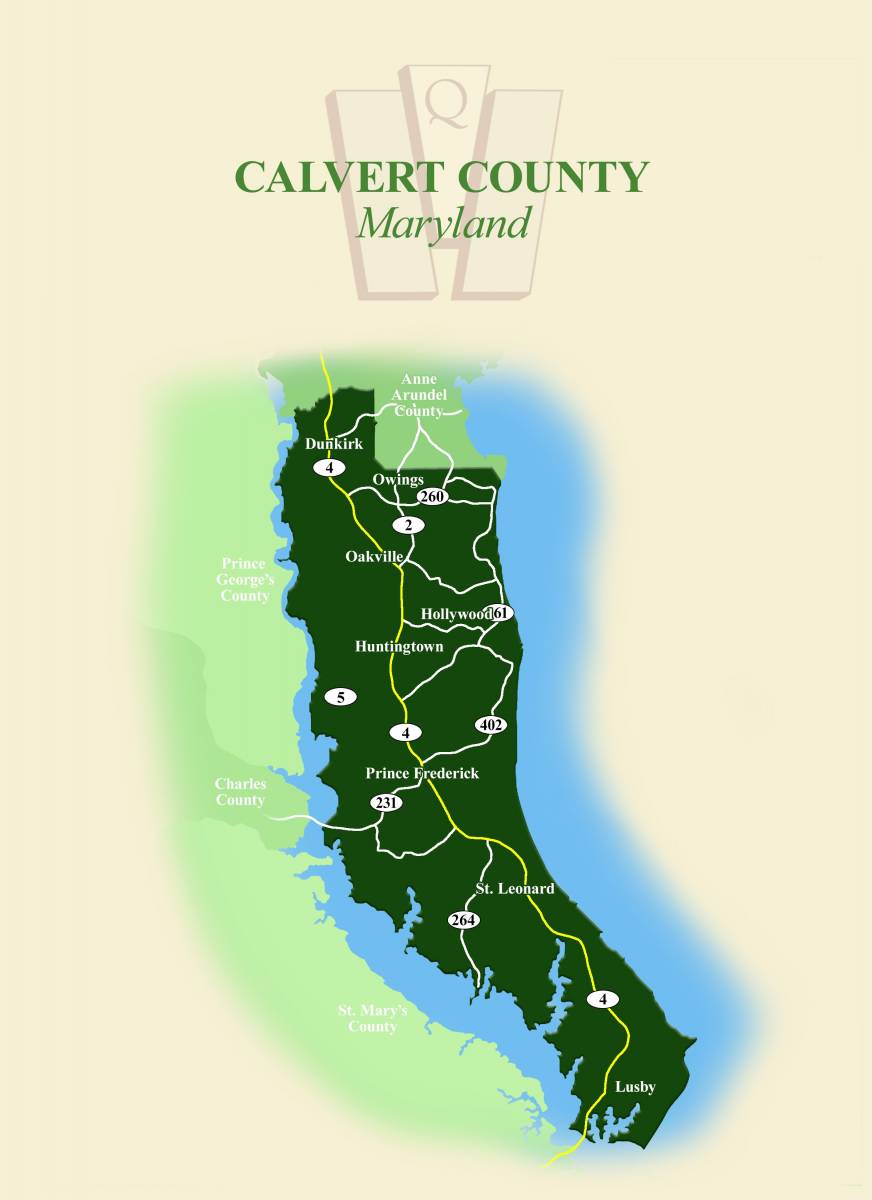 Map of Build on Your Lot - Calvert County Lot, new homes for sale by top home builder